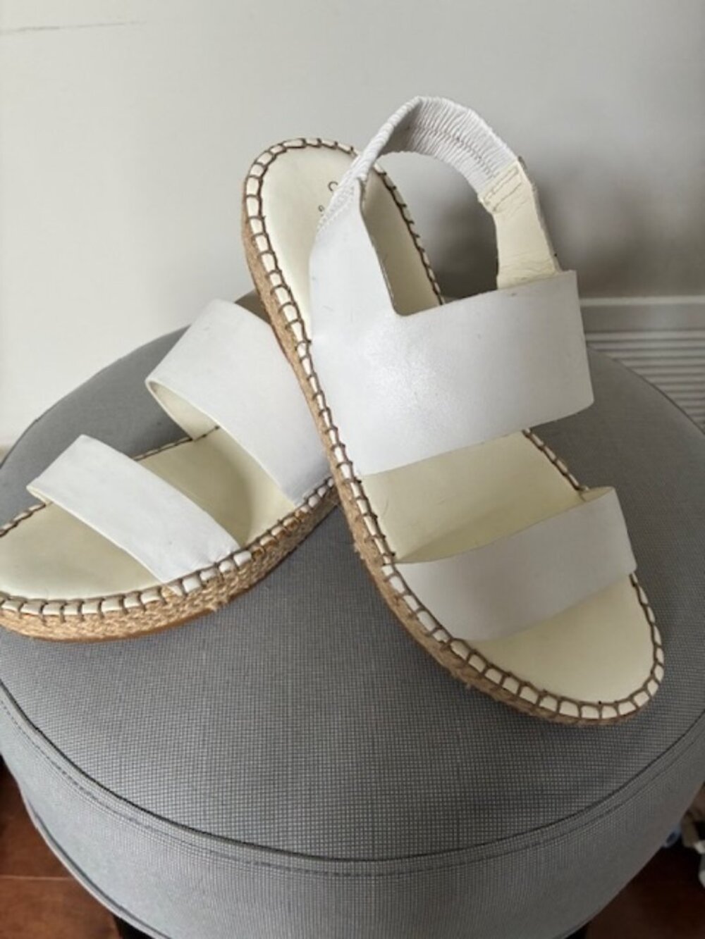 Sandales blanche en cuir White leather sandals Cole Haan Size 6.5